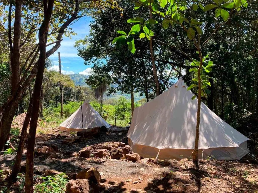 Glamping area