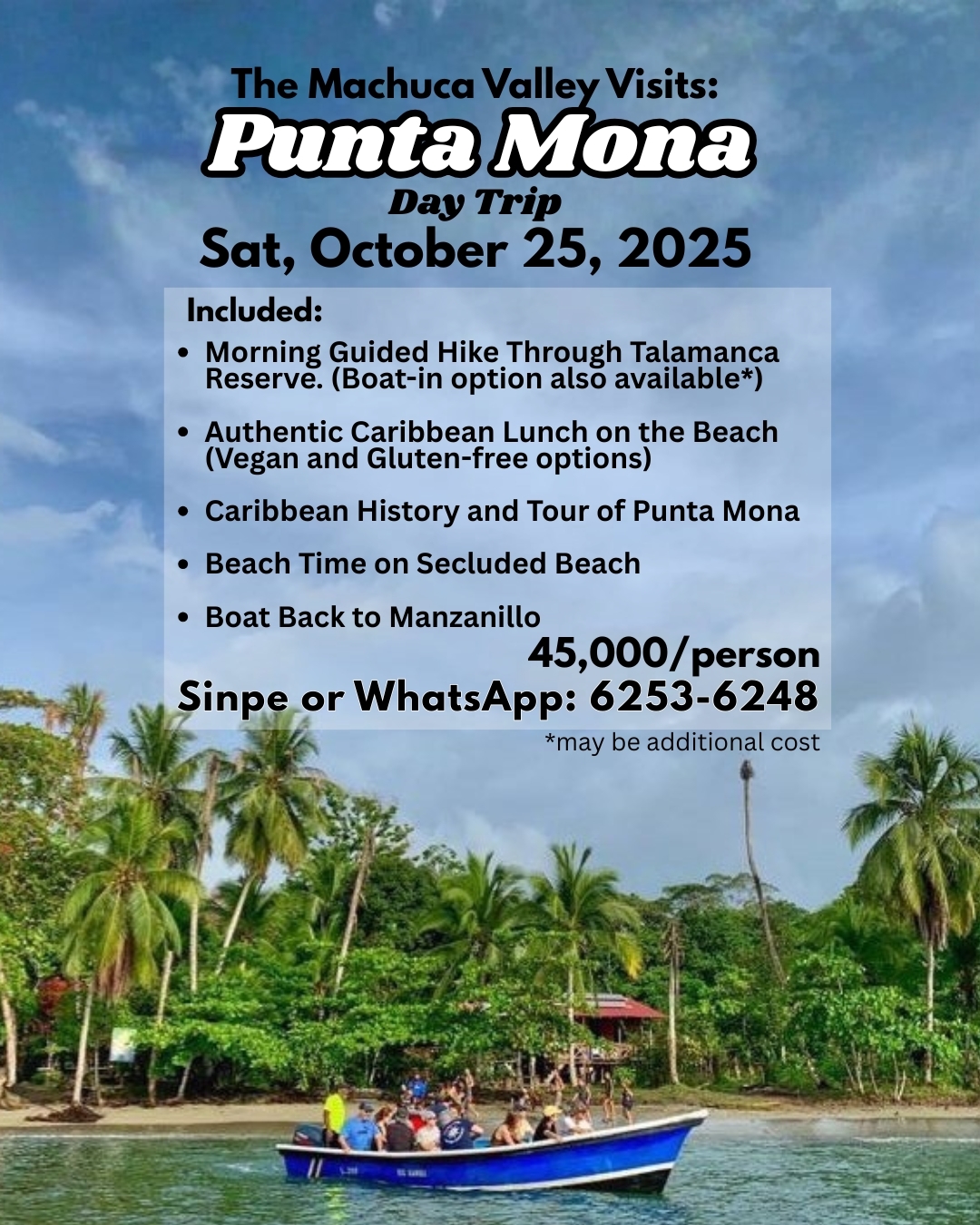 Punta Mona Day Trip October 2025